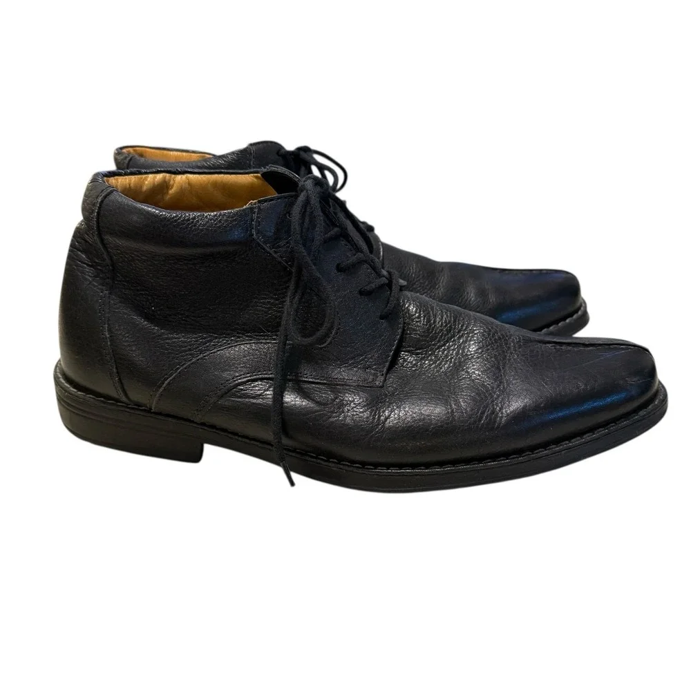 Sandro Black Comfort Soft and Gel low top lace up‎ dressy / casual boots 9D